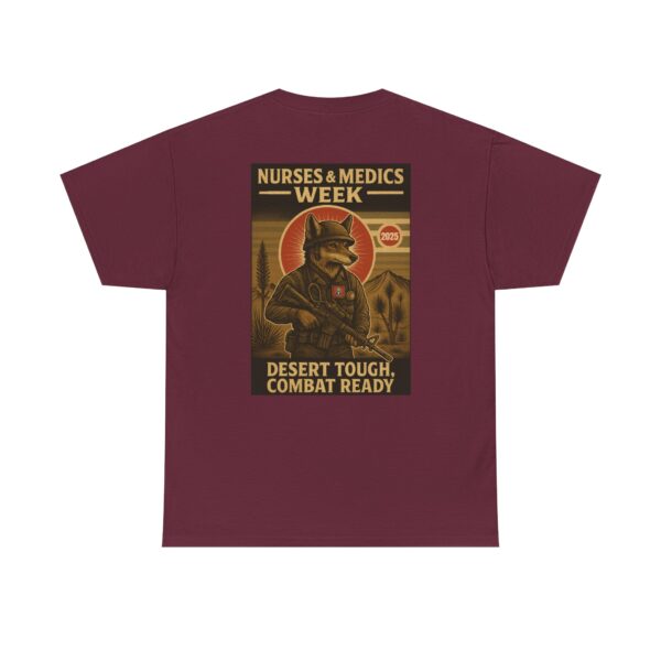 Unisex Heavy Cotton Tee - Nurses & Medics Week 2025 - Desert Tough Combat Ready - Image 10