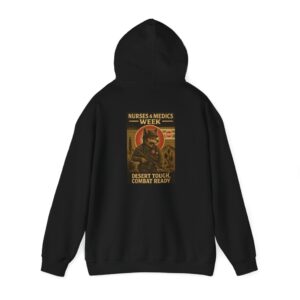 Unisex Heavy Blend™ Nurses & Medics Week Combat Ready - Desert Tough Hoodie