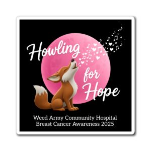 Breast Cancer Awareness Magnet, Howling for Hope