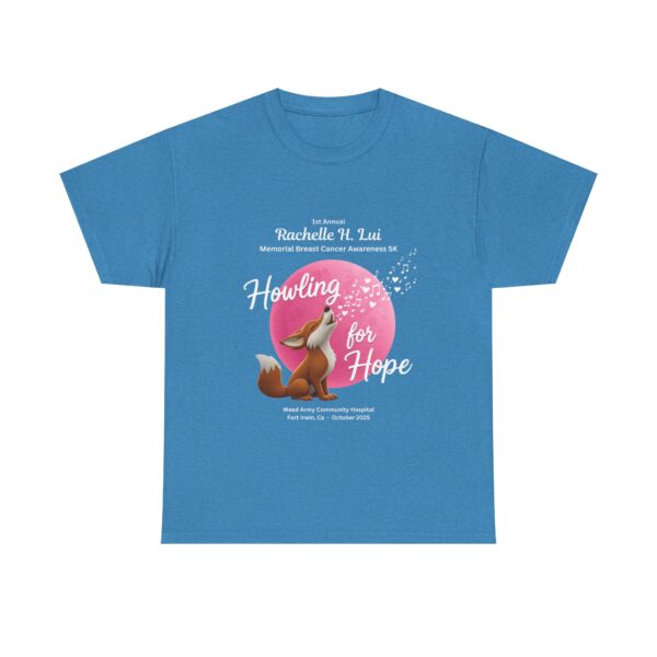 Howling for Hope Unisex Heavy Cotton Tee for Breast Cancer Awareness 2025 - Image 32