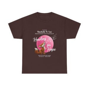Howling for Hope Unisex Heavy Cotton Tee for Breast Cancer Awareness 2025