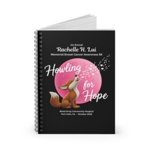 Howling for Hope - Breast Cancer Awareness 2025 Notebook