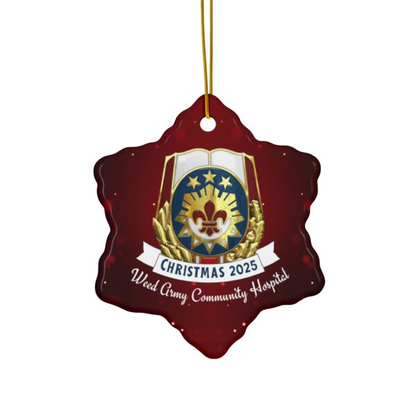 WACH Christmas 2025 Ceramic Ornament, 3 Shapes - Image 7