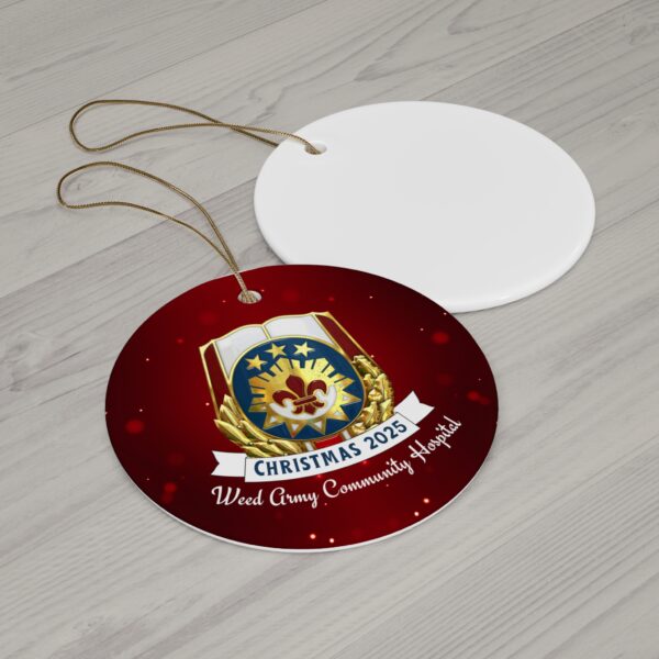 WACH Christmas 2025 Ceramic Ornament, 3 Shapes - Image 5