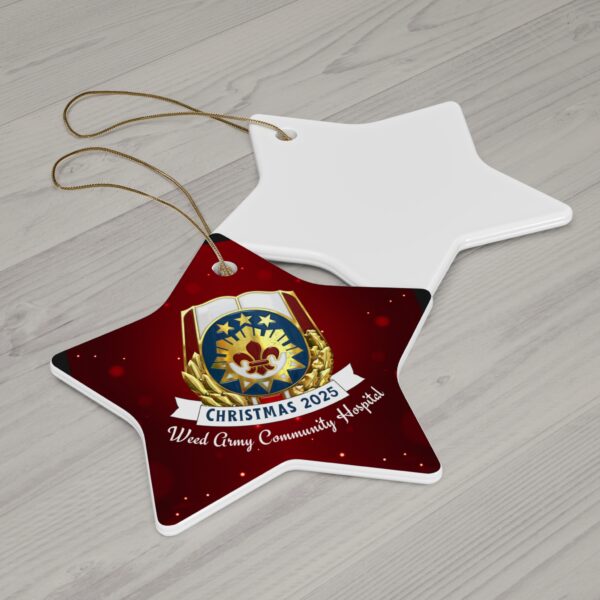 WACH Christmas 2025 Ceramic Ornament, 3 Shapes - Image 2