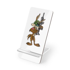 Obi the Coyote Mobile Display Stand for Smartphones - WACH Fort Irwin MEDDAC