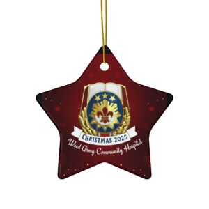 WACH Christmas 2025 Ceramic Ornament, 3 Shapes