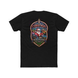 Christmas Cops & Kids 30 Year Anniversary Tee, Unisex Cotton Crew Shirt, Barstow Police Activities League