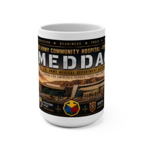 Fort Irwin MEDDAC 15oz Coffee Mug – Weed Army Community Hospital Tribute Cup Gift